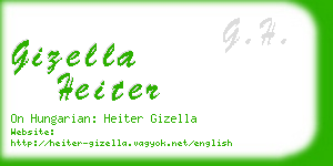 gizella heiter business card